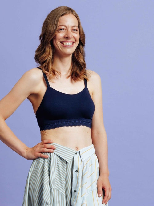 Candice beha postoperatief bandeau vergroten blauw - Kiabi