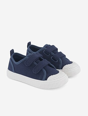 Canvas sneakers met klittenband
