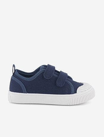 Canvas sneakers met klittenband