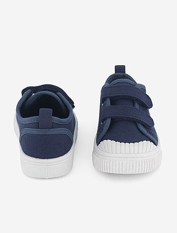 Canvas sneakers met klittenband