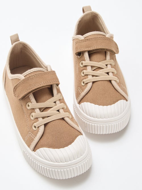 Canvas sneakers met klittenband - Kiabi