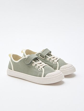 Sneakers van canvas met klittenband