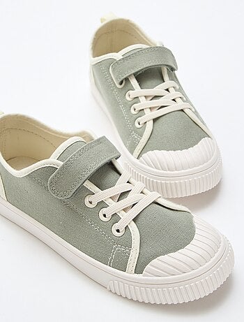 Sneakers van canvas met klittenband