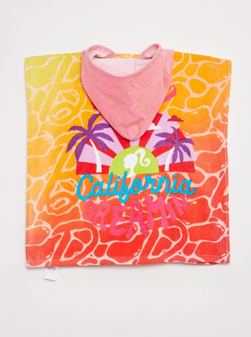 Cape de bain 'Barbie' ORANGE - Kiabi