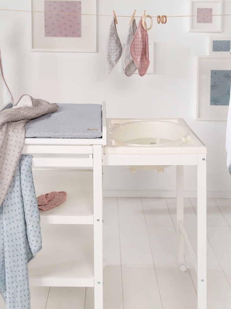 Cape de bain bébé en coton bio GOTS - ROBA 'Lil Planet' Gris - Kiabi