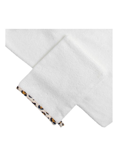 Cape de bain bébé en gaze de coton et gant léopard - sauthon - Kiabi