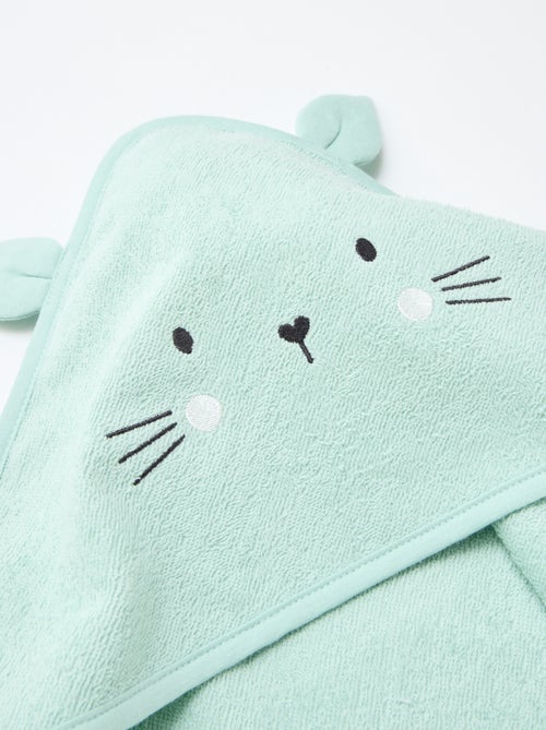 Cape de bain en éponge avec oreilles d'animaux - Kiabi