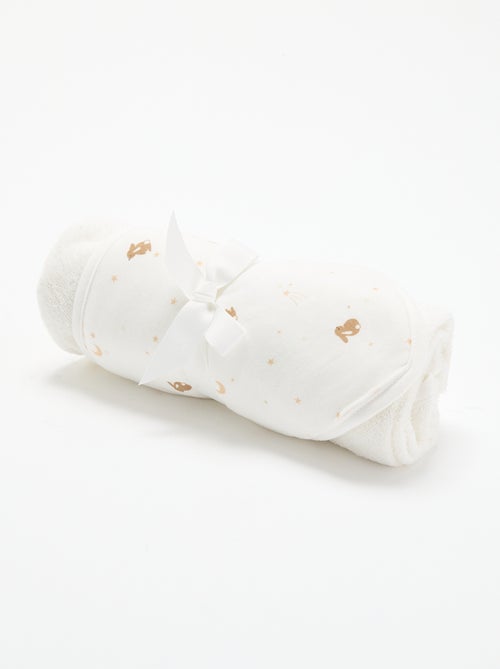 Cape de bain en éponge et jersey - Kiabi