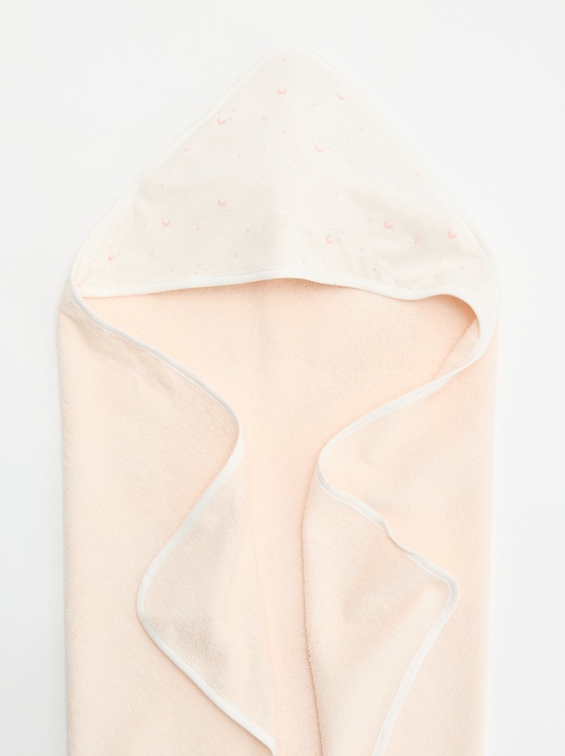 Cape de bain en éponge et jersey Rose - Kiabi