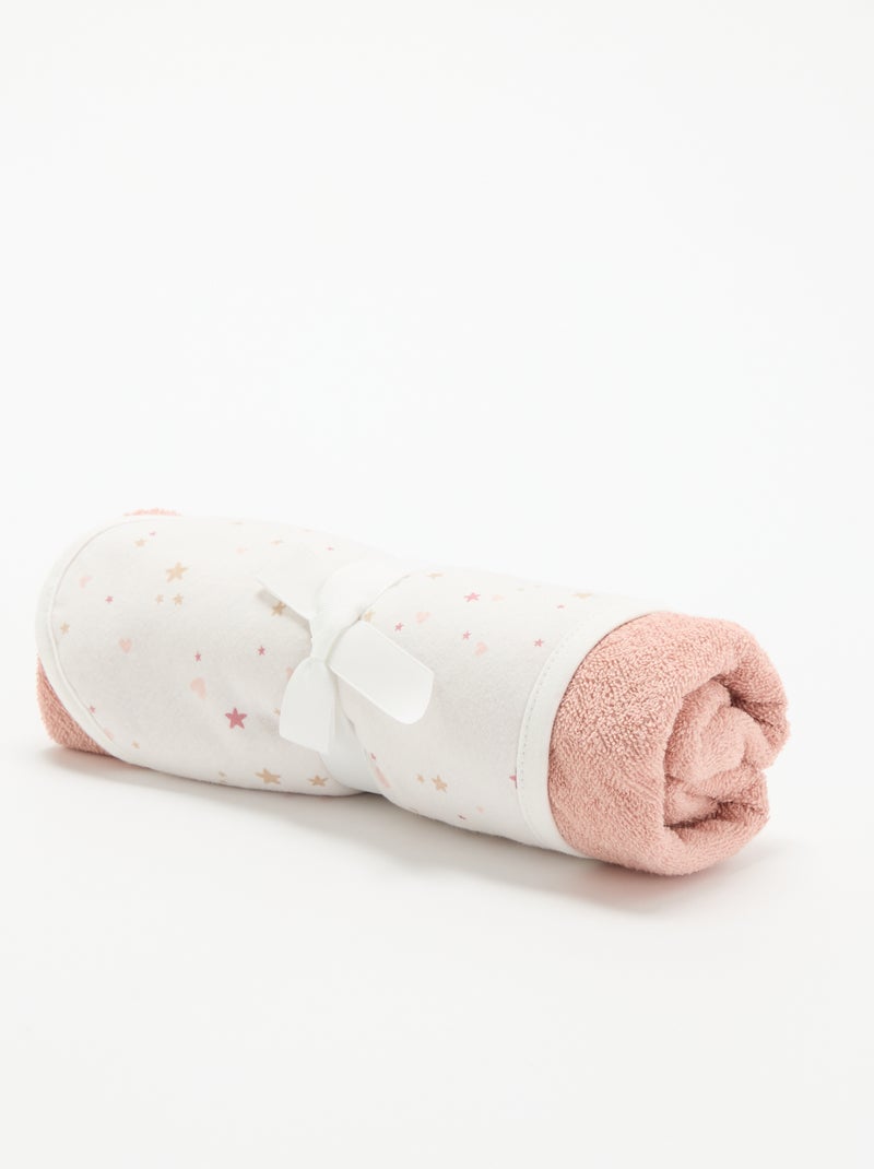 Cape de bain en éponge et jersey Rose - Kiabi
