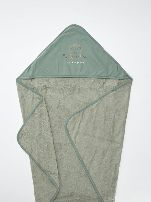 Cape de bain en éponge imprimée - 75 x 75 cm - Kiabi