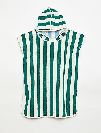 Cape de bain en éponge réversible