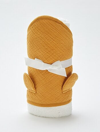 Cape de bain en gaze de coton