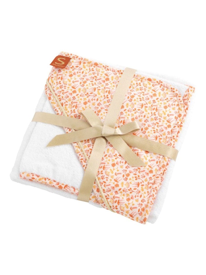 Cape de bain et gant en coton - sauthon Blanc - Kiabi