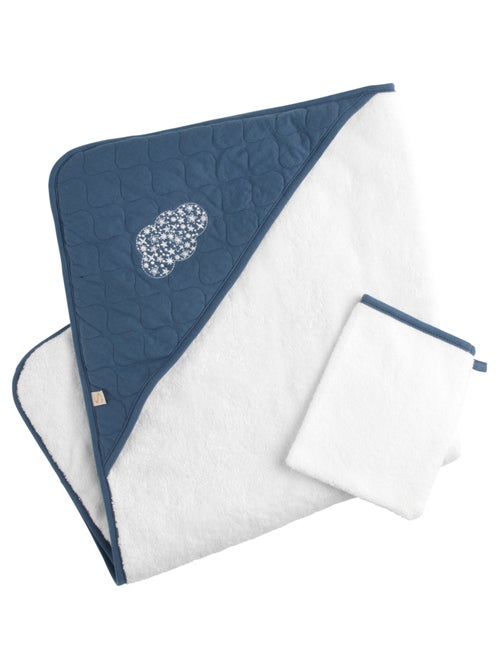 Cape de bain et gant en coton matelassé et éponge - sauthon - Kiabi Cape de bain et gant en coton matelassé et éponge - sauthon - Kiabi