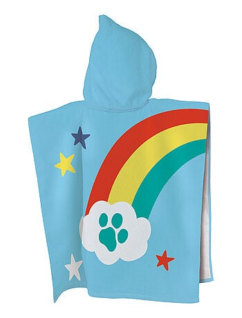 Cape de bain imprimée 100% coton, pat patrouille sunshine