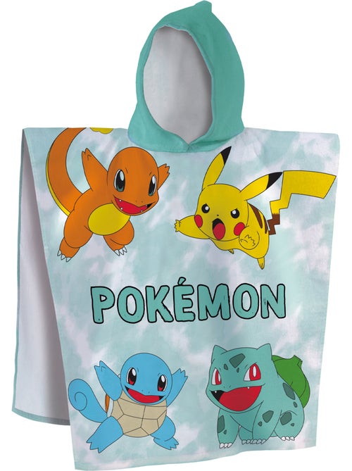 Cape de bain imprimée 100% coton, pokemon green - Kiabi Cape de bain imprimée 100% coton, pokemon green - Kiabi