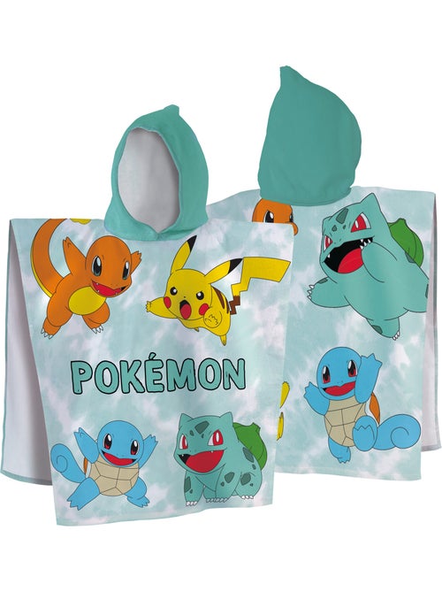 Cape de bain imprimée 100% coton, pokemon green - Kiabi Cape de bain imprimée 100% coton, pokemon green - Kiabi