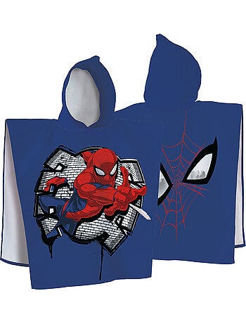 Cape de bain imprimée 100% coton, spiderman hero eyes