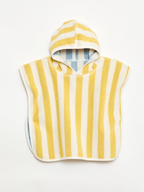 Cape de bain réversible en éponge - Kiabi