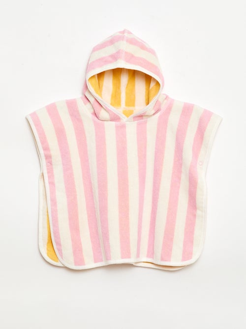 Cape de bain réversible en éponge - Kiabi