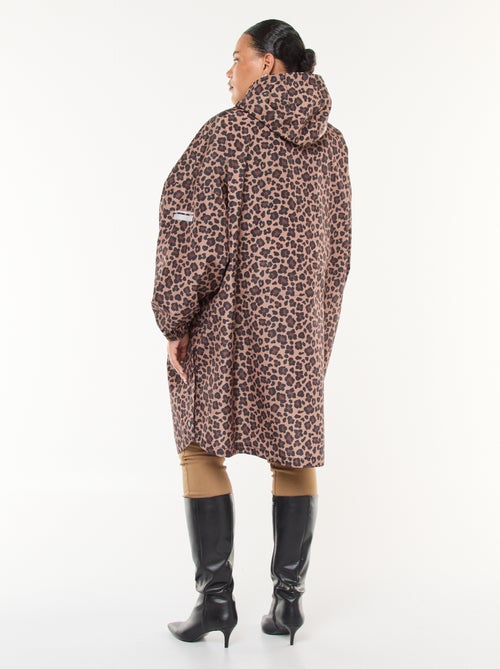 Cape de pluie déperlante à motif léopard - Kiabi
