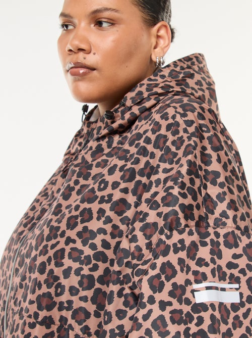 Cape de pluie déperlante à motif léopard - Kiabi