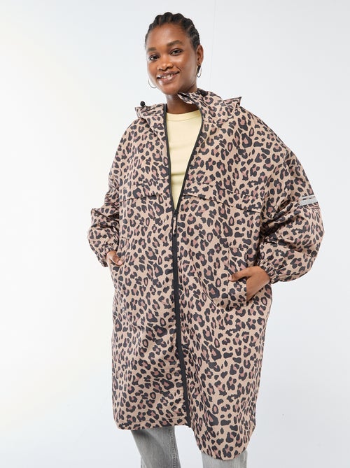 Cape de pluie déperlante avec capuche avec astuce pliage sur elle-même - Kiabi