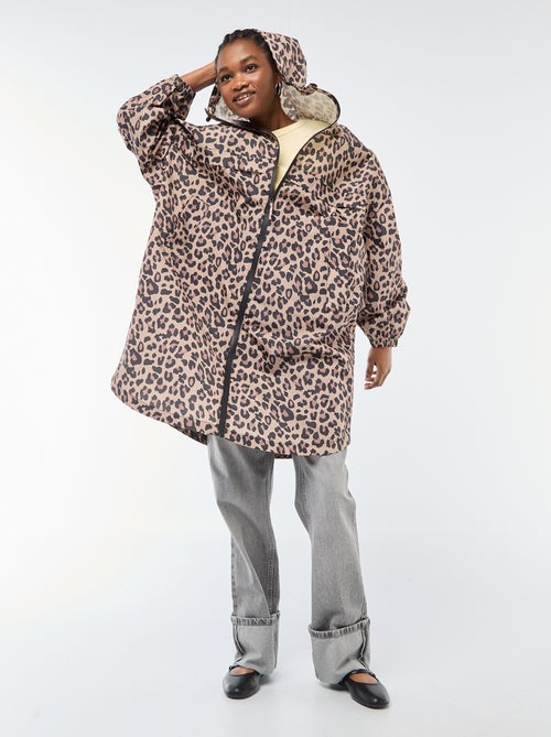 Cape de pluie déperlante avec capuche avec astuce pliage sur elle-même - Kiabi