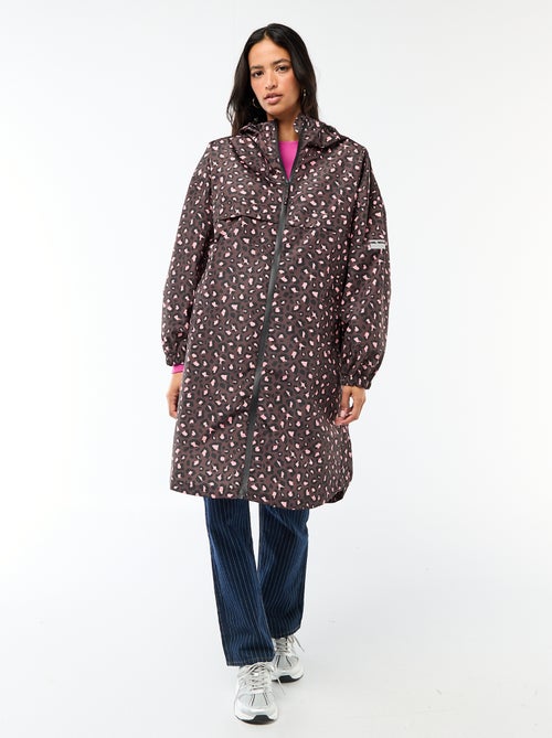 Cape de pluie déperlante avec capuche avec astuce pliage sur elle-même - Kiabi