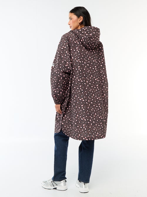Cape de pluie déperlante avec capuche avec astuce pliage sur elle-même - Kiabi