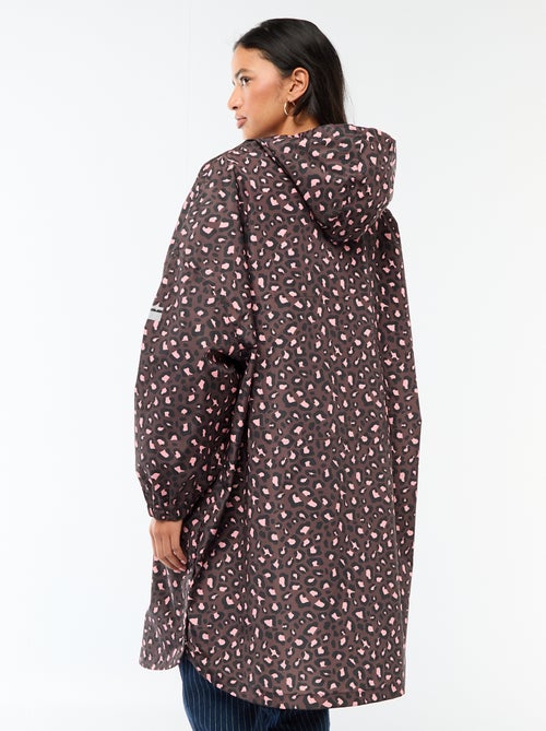 Cape de pluie déperlante avec capuche avec astuce pliage sur elle-même - Kiabi