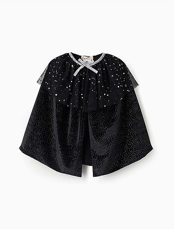 Cape en velours à pois en lurex