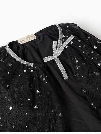 Cape en velours à pois en lurex