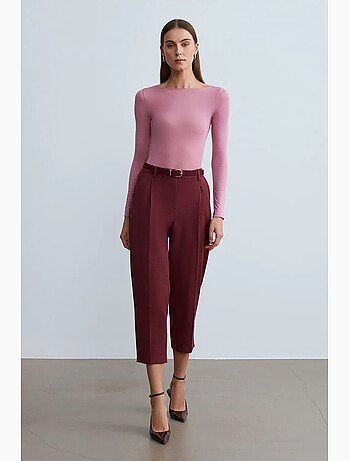 Capri cigarette pantalon met riem dilvin