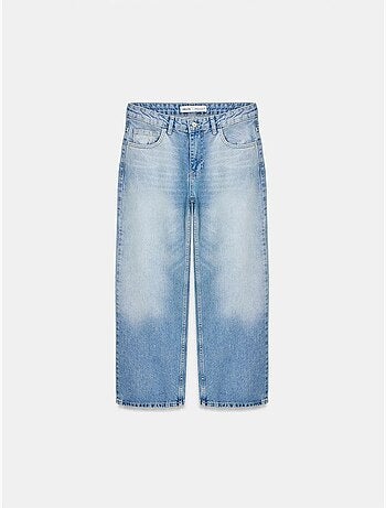 Capri-jeans met wijde pijp en lage taille dilvin