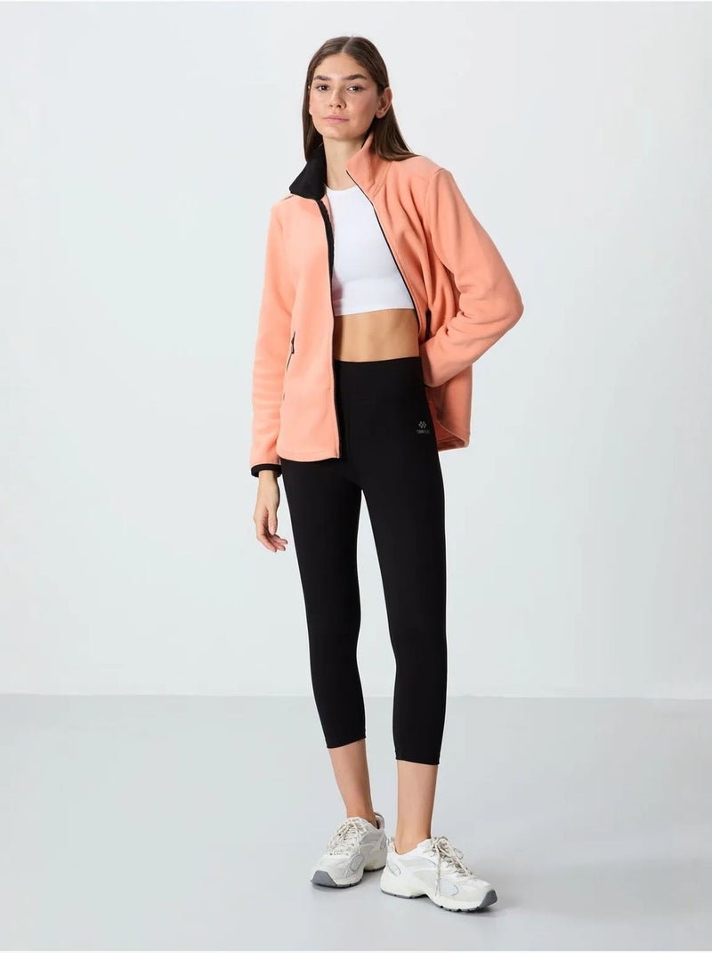 Capri legging met hoge taille tommy Zwart - Kiabi