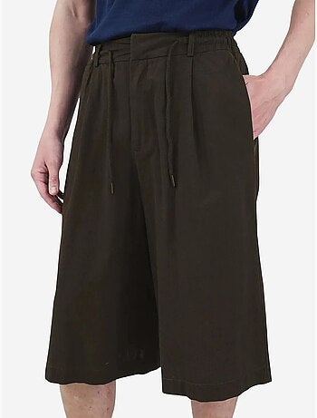 Capri shorts met wijde pijpen en middelhoge taille en trekkoord in de taille giesto