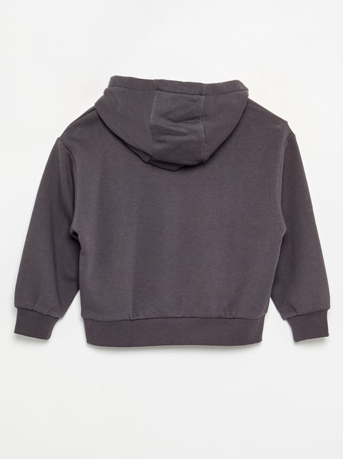Capuchonsweater aan beide zijden bedrukt - Kiabi