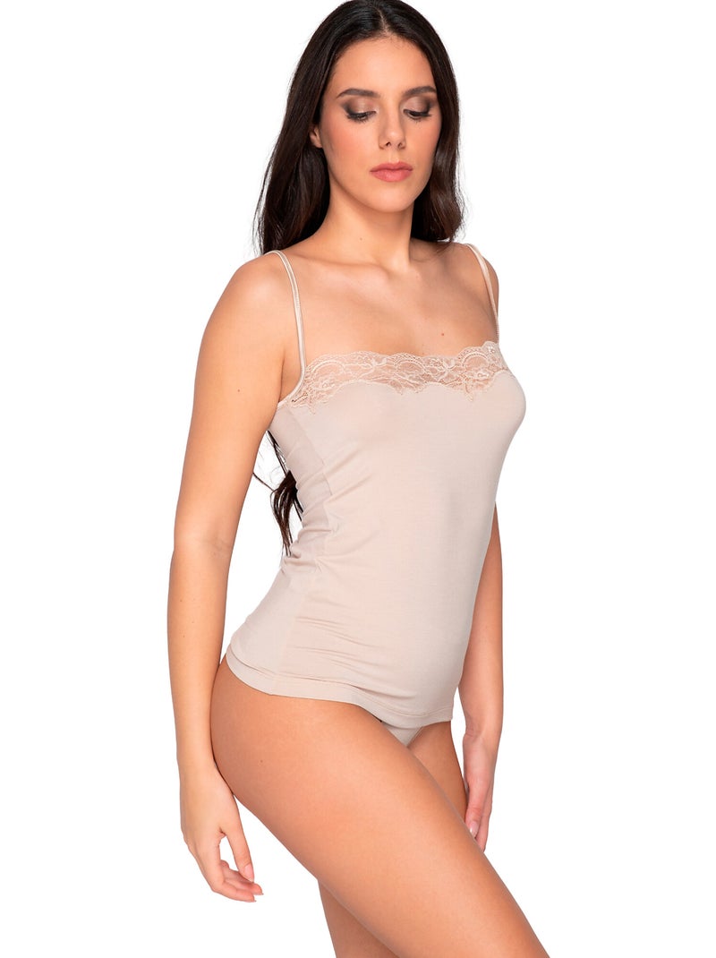 Caraco micro touch Beige - Kiabi