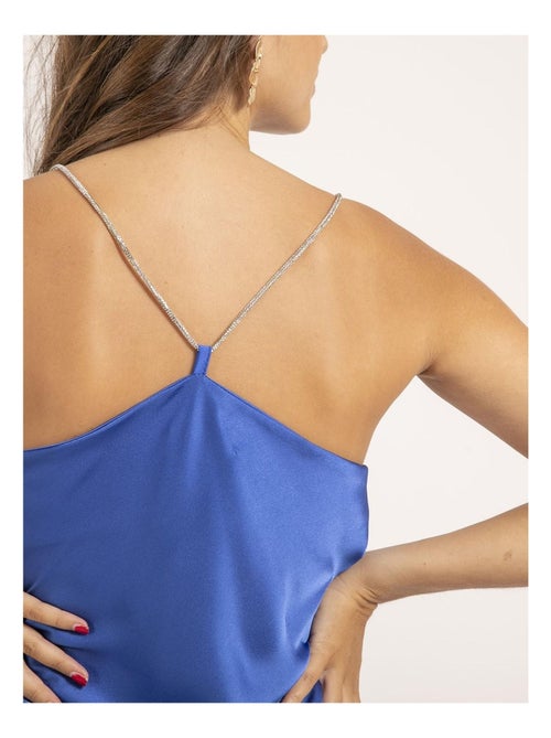 Caraco satin col bénitier foline - Kiabi