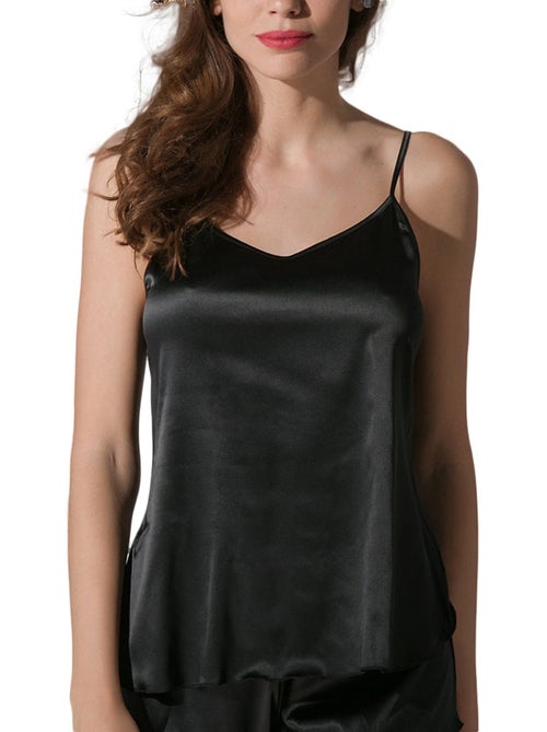 Caraco satin prestige noir - Kiabi