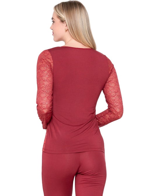 Caraco t-shirt dentelle micro touch lace - Kiabi
