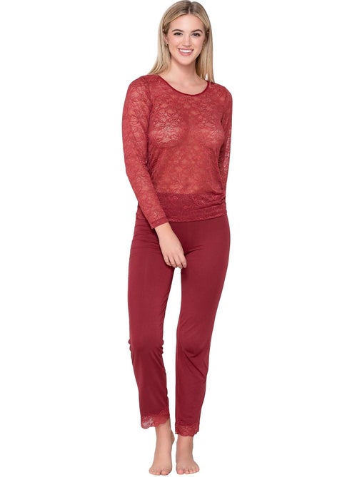 Caraco t-shirt dentelle micro touch lace - Kiabi