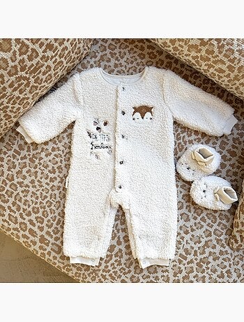 Caramel sherpa babyrompertje