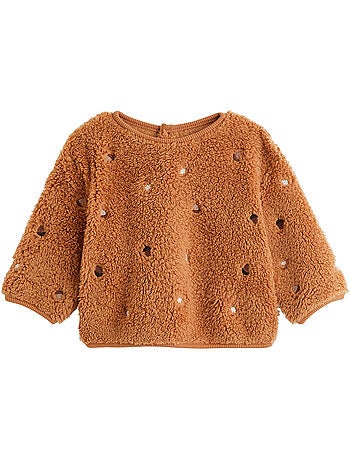 Caramel sherpa babytrui