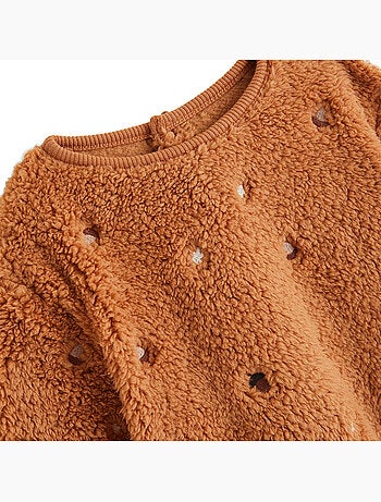 Caramel sherpa babytrui