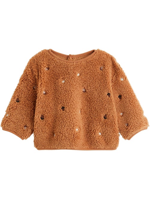 Caramel sherpa babytrui - Kiabi