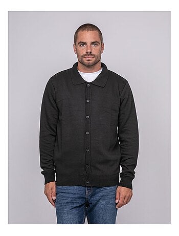 Cardigan col polo boutonné latomia