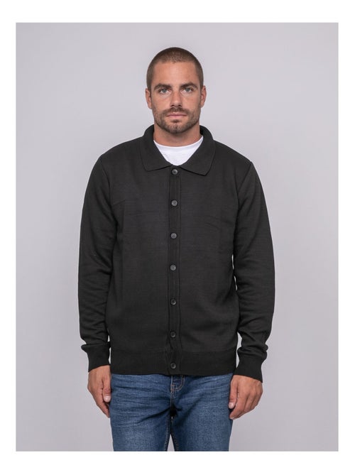 Cardigan col polo boutonné latomia - Kiabi Cardigan col polo boutonné latomia - Kiabi